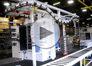 吊鏈式拋丸機工作現場視頻