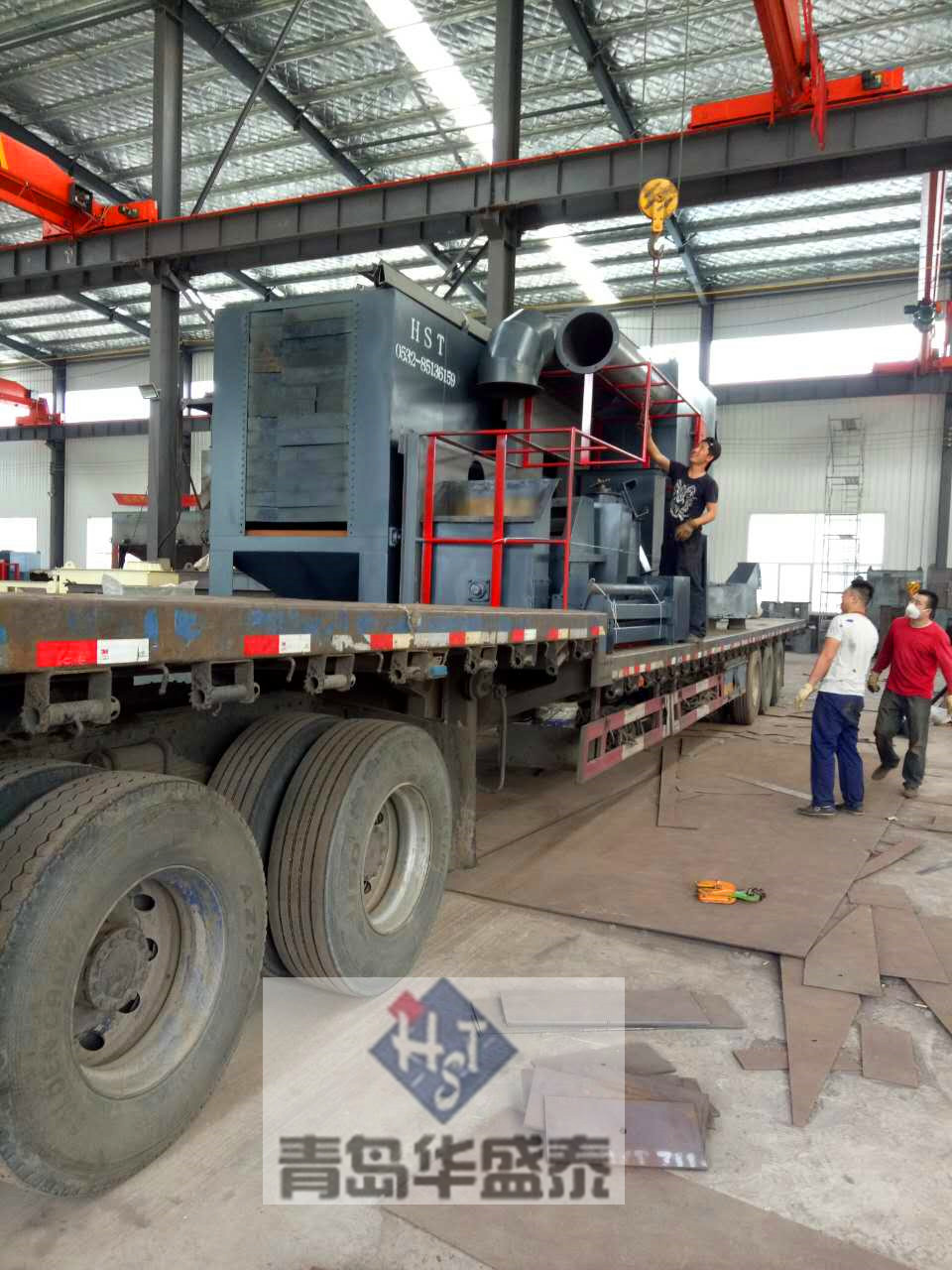 發(fā)往牡丹江698通過(guò)式拋丸機(jī)以發(fā)貨圖