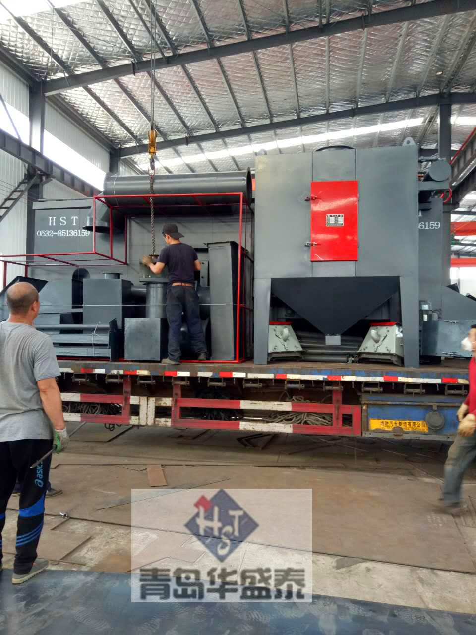 發(fā)往牡丹江698通過(guò)式拋丸機(jī)以發(fā)貨圖