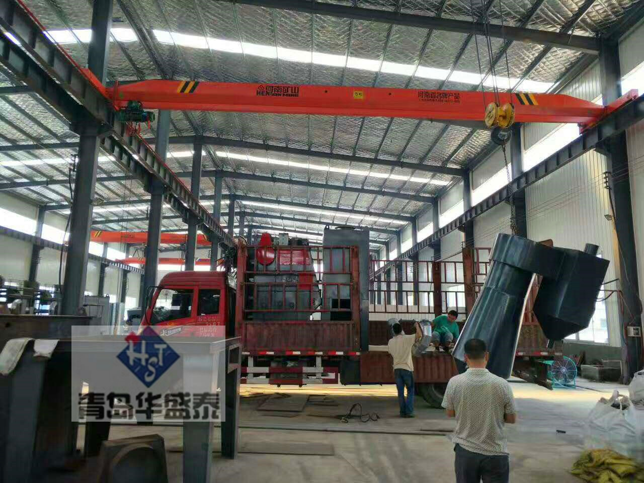 發往山東德州的3210履帶式拋丸機