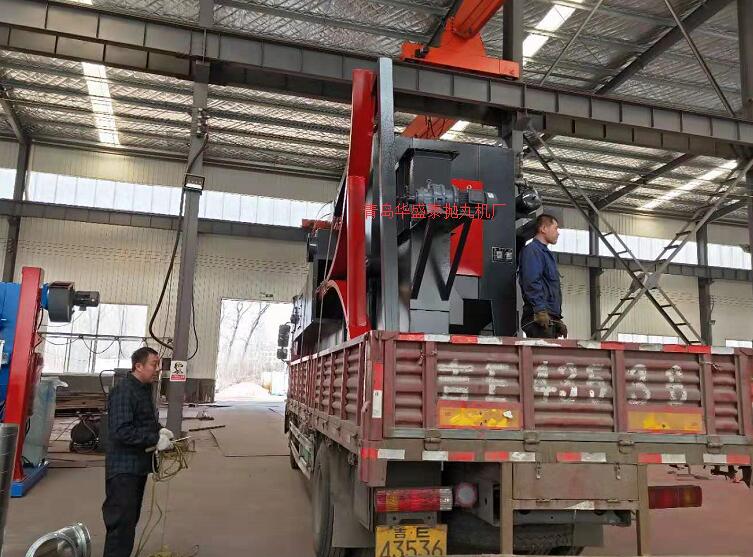 3720雙吊鉤式拋丸機發往山東省萊州市孫總